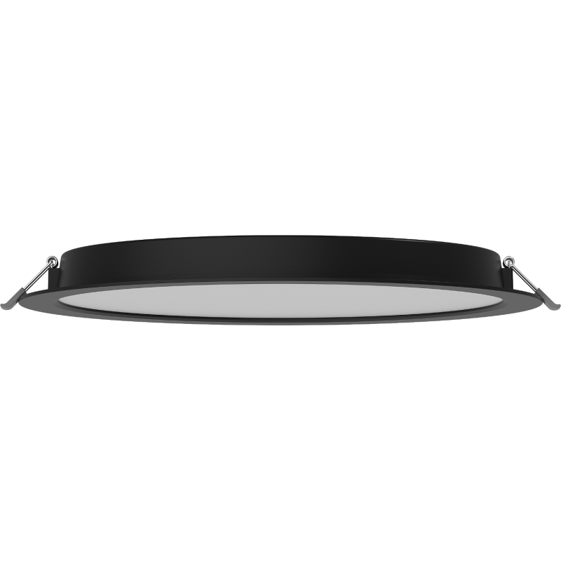 Mexen LDRR LED iebūvēts griestu panelis, 30 cm diametrs, 24W, auksta gaisma - 6500K, 1920 lm, melns - L210-030-2465-70