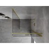 Mexen Mist-F kokkupandav dušikabiin parem 90 x 90 cm, läbipaistev, kuldne harjatud - 8A6T-090-090-55-00-P