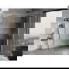 Mexen Mist-F vikbar duschkabin höger 80 x 95 cm, transparent, guld borstad - 8A6T-080-095-55-00-P