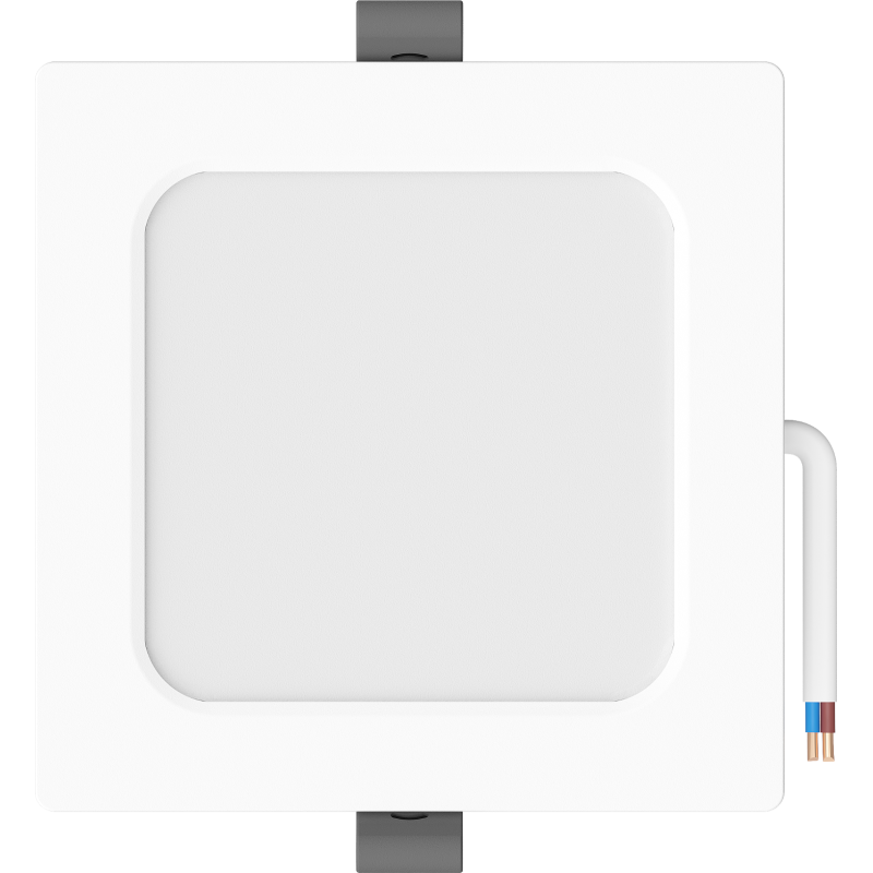 Mexen LDRR panneau de plafond encastré downlight LED 12 x 12 cm, 6W, Neutre - 4000K, 600 lm, blanc - L211-012-0640-20