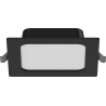 Mexen LDRR griestu panelis iebūvējams LED downlight 12 x 12 cm, 6W, Neitrāls - 4000K, 390 lm, melns - L211-012-0640-70