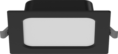 Mexen LDRR panneau plafonnier encastré LED downlight 12 x 12 cm, 6W, Neutre - 4000K, 390 lm, noir - L211-012-0640-70