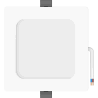 Mexen LDRR inbouw LED-plafondpaneel downlight 12 x 12 cm, 6W, Koud - 6500K, 600 lm, wit - L211-012-0665-20