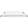 Mexen LDRR LED-kalustevalaisin alasvalo, kattoon upotettava, 14 x 14 cm, 9W, Neutraali - 4000K, 990 lm, valkoinen