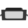 Mexen LDRR pannello da soffitto downlight LED incassato 14 x 14 cm, 9W, Neutro - 4000K, 720 lm, nero - L211-014-0940-70