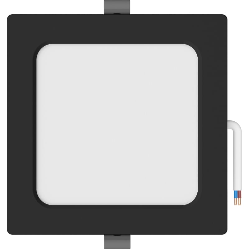 Mexen LDRR panel del techo Downlight LED empotrado 14 x 14 cm, 9W, Neutro - 4000K, 720 lm, negro - L211-014-0940-70