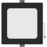 Mexen LDRR upotettu LED-kattopaneeli, 14 x 14 cm, 9W, Neutraali - 4000K, 720 lm, musta - L211-014-0940-70
