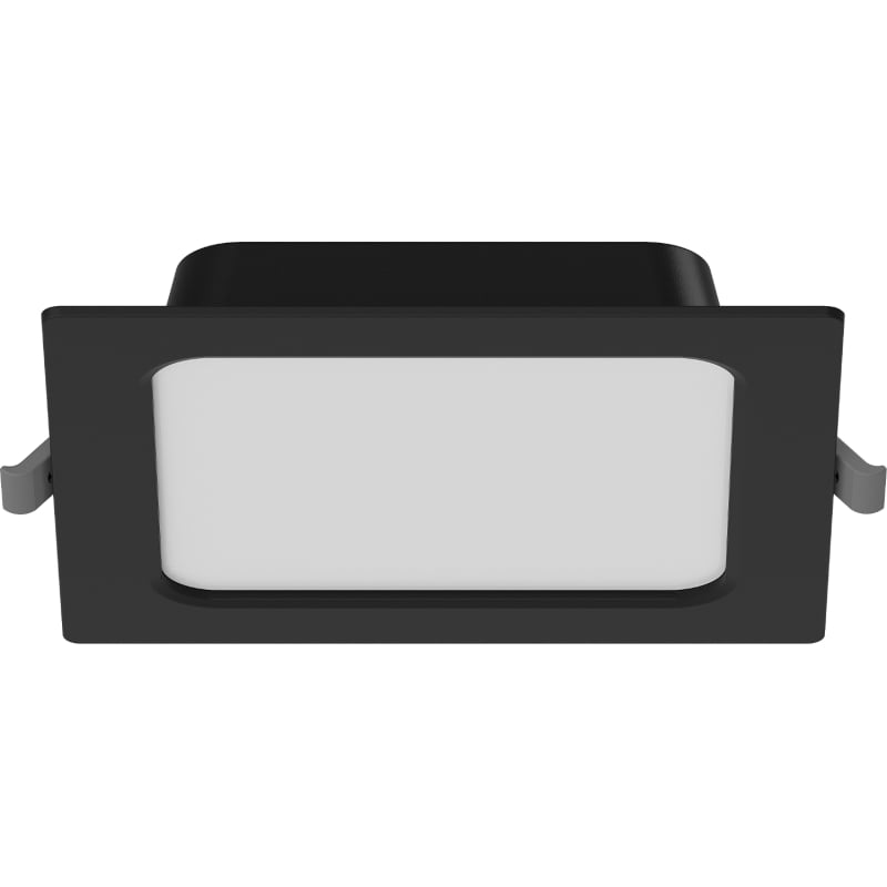 Mexen LDRR LED-Einbau-Deckenpaneel Downlight 14 x 14 cm, 9W, Kalt - 6500K, 720 lm, schwarz - L211-014-0965-70