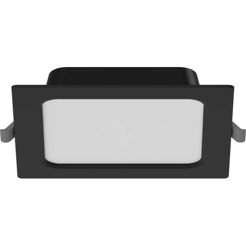 Mexen LDRR LED vgradna stropna svetilka 14 x 14 cm, 9W, Hladna - 6500K, 720 lm, črna - L211-014-0965-70