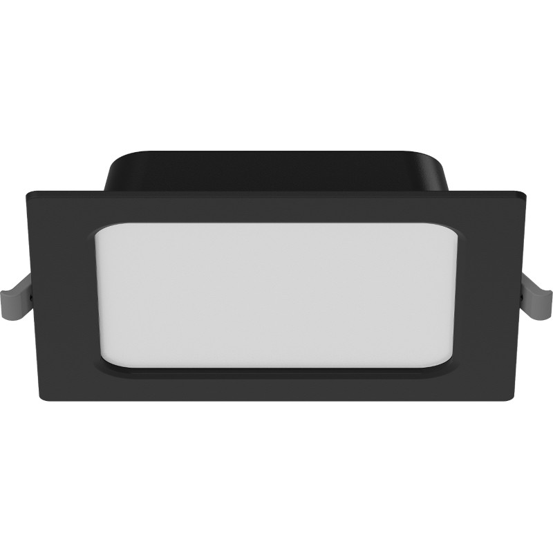 Mexen LDRR panel sufitowy downlight LED wpuszczany 14 x 14 cm, 9W, Zimna - 6500K, 720 lm, czarny - L211-014-0965-70