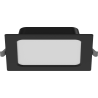 Mexen LDRR panneau plafonnier downlight LED encastré 14 x 14 cm, 9W, Froid - 6500K, 720 lm, noir - L211-014-0965-70