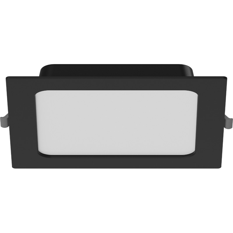 Mexen LDRR alakattoon upotettu LED-alasvalo 17 x 17 cm, 12W, neutraali - 4000K, 1320 lm, musta - L211-017-1240-70