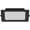 Mexen LDRR iestrādāts LED griestu panelis 17 x 17 cm, 12W, Neitrāls - 4000K, 1320 lm, melns - L211-017-1240-70