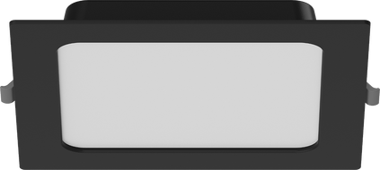 Mexen LDRR stropna plošča vgradna LED luč 17 x 17 cm, 12W, Nevtralna - 4000K, 1320 lm, črna - L211-017-1240-70