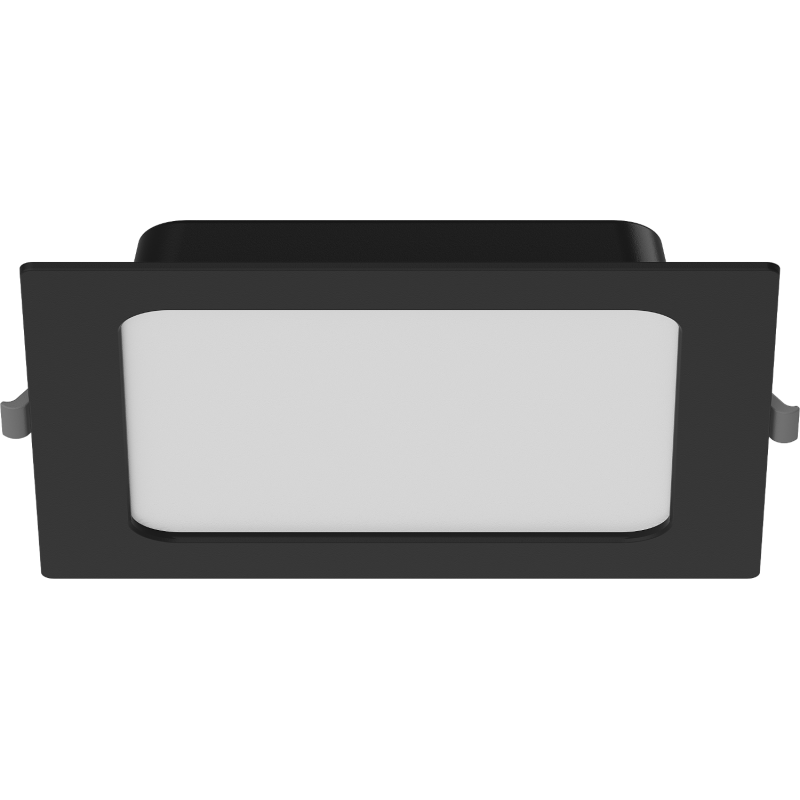 Mexen LDRR Plafongsplack Downlight LED agedaut 17 x 17 cm, 12W, Kal - 6500K, 780 lm, schwaarz - L211-017-1265-70