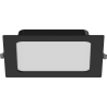 Mexen LDRR iepakots griestu panelis LED, 17 x 17 cm, 12W, Auksts - 6500K, 780 lm, melns - L211-017-1265-70