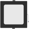 Mexen LDRR iepakots griestu panelis LED, 17 x 17 cm, 12W, Auksts - 6500K, 780 lm, melns - L211-017-1265-70