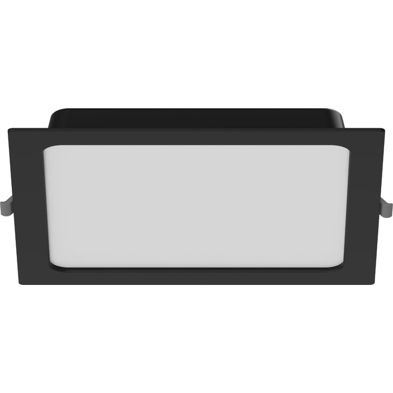 Mexen LDRR LED-inbouw downlight plafondpaneel 22 x 22 cm, 18W, Neutraal - 4000K, 1350 lm, zwart - L211-022-1840-70