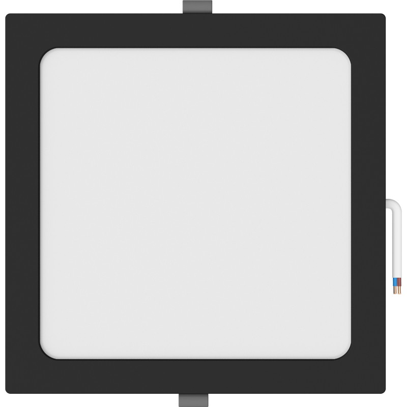 Mexen LDRR LED-inbouw downlight plafondpaneel 22 x 22 cm, 18W, Neutraal - 4000K, 1350 lm, zwart - L211-022-1840-70