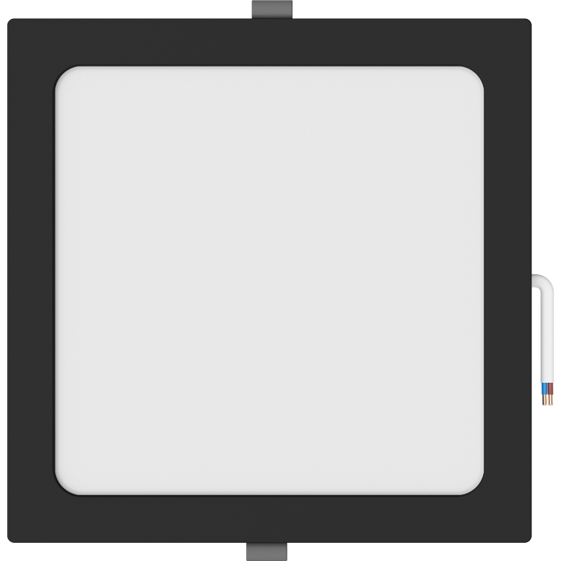 Mexen LDRR LED Recessed Ceiling Downlight Panel 22 x 22 cm, 18W, Neutral - 4000K, 1350 lm, Black - L211-022-1840-70