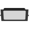 Mexen LDRR Iebūvēts LED griestu panelis Downlight 22 x 22 cm, 18W, Auksts - 6500K, 1440 lm, melns - L211-022-1865-70