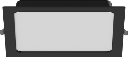 Mexen LDRR recessed LED downlight ceiling panel 22 x 22 cm, 18W, Cold - 6500K, 1440 lm, black - L211-022-1865-70