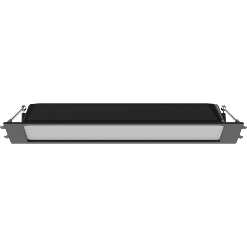Mexen LDRR ingebouwde LED downlight plafondpaneel 30 x 30 cm, 24W, Neutraal - 4000K, 1920 lm, zwart - L211-030-2440-70