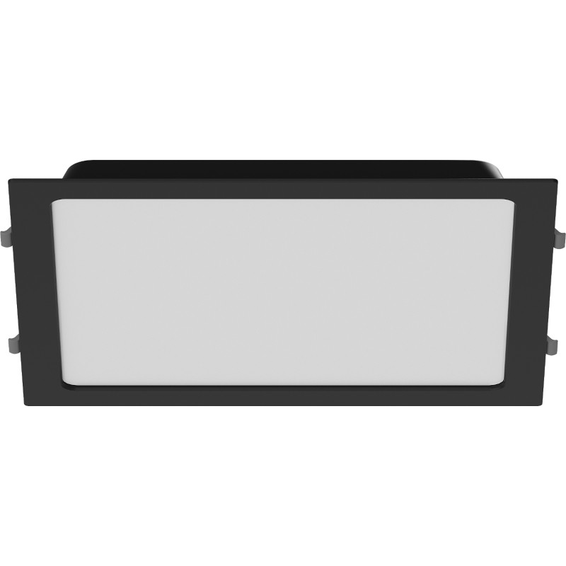 Mexen LDRR ingebouwde LED downlight plafondpaneel 30 x 30 cm, 24W, Neutraal - 4000K, 1920 lm, zwart - L211-030-2440-70