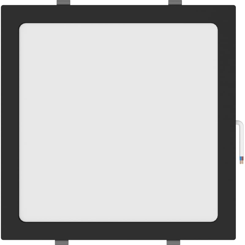 Mexen LDRR infälld takpanel LED downlight 30 x 30 cm, 24W, Neutral - 4000K, 1920 lm, svart - L211-030-2440-70