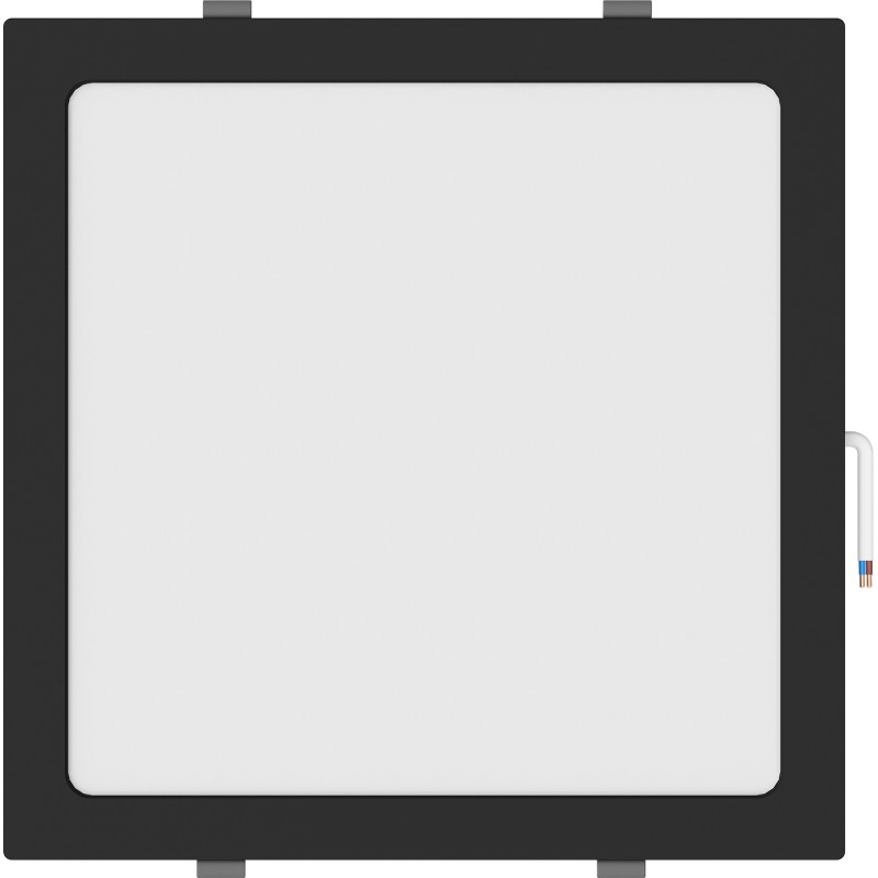 Mexen LDRR painel de teto LED downlight embutido 30 x 30 cm, 24W, Neutro - 4000K, 1920 lm, preto - L211-030-2440-70
