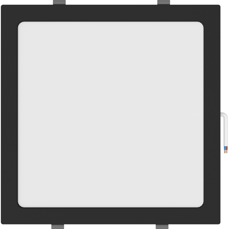 Mexen LDRR vgradna LED stropna plošča, 30 x 30 cm, 24W, Nevtralna - 4000K, 1920 lm, črna - L211-030-2440-70