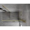 Mexen Mist-F faltbare Duschkabine rechts 80 x 100 cm, transparent, gebürstetes Gold - 8A6T-080-100-55-00-P