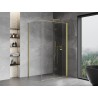Mexen Mist-F cabine de douche pliante droite 80 x 100 cm, transparent, or brossé - 8A6T-080-100-55-00-P