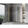 Mexen Mist-F Duo kabina prysznicowa składana lewa 120 x 75 cm, transparent, złota szczotkowana - 8A6-120L-075P-55-00