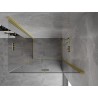 Mexen Mist-F Duo zložljiva tuš kabina desna 80 x 95 cm, prozorna, brušeno zlato - 8A6-080L-095P-55-00