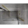 Mexen Mist-F Duo duschkabin hopfällbar höger 85 x 120 cm, transparent, guld borstad - 8A6-085L-120P-55-00
