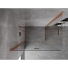 Mexen Mist-F Duo Folding Shower Cabin Left 100 x 75 cm, Transparent, Brushed Copper - 8A6-100L-075P-65-00