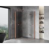 Mexen Mist-F Duo kokkuvolditav dušikabiin vasakpoolne 100 x 90 cm, läbipaistev, harjatud vask - 8A6-100L-090P-65-00