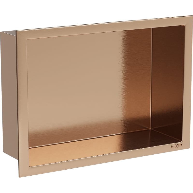 Mexen X-Wall-R estante empotrado con reborde 30 x 20 cm, cobre cepillado - 19C0302010