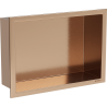 Mexen X-Wall-R niche shelf with flange 30 x 20 cm, brushed copper - 19C0302010