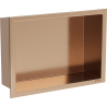 Mexen X-Wall-R półka wnękowa z kołnierzem 30 x 20 cm, miedź szczotkowana - 19C0302010