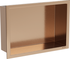 Mexen X-Wall-R niche shelf with flange 30 x 20 cm, brushed copper - 19C0302010