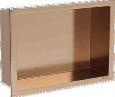 Mexen X-Wall-R sisseehitatud riiul kraega, 30 x 20 cm, harjatud vask - 19C0302010