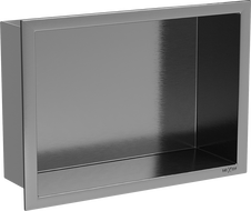 Mexen X-Wall-R Nischenregal mit Flansch 30 x 20 cm, gebürstetes Gun Grey - 19E0302010