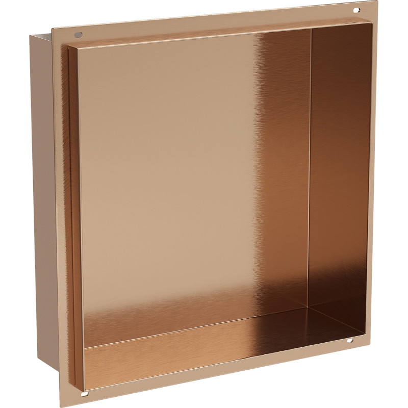 Mexen X-Wall-NR upotettu hylly ilman laippaa 30 x 30 cm, harjattu kupari - 19C1303010