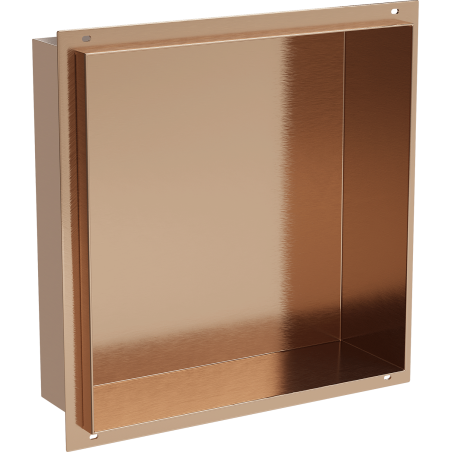 Mexen X-Wall-NR nišas plaukts bez apmalēm 30 x 30 cm, matēts varš - 19C1303010
