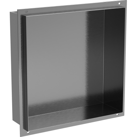 Mexen X-Wall-NR Nischeneinbauregal ohne Flansch 30 x 30 cm, gebürstetes Waffengrau - 19E1303010