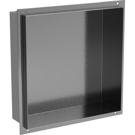 Mexen X-Wall-NR półka wnękowa bez kołnierza 30 x 30 cm, gun gray szczotkowany - 19E1303010