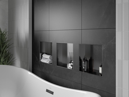 Mexen X-Wall-NR padziļinājums plaukts bez atloka 30 x 30 cm, gun gray matēts - 19E1303010