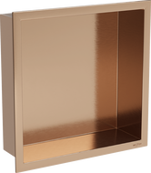 Mexen X-Wall-R Nischenregal mit Rand 30 x 30 cm, gebürstetes Kupfer - 19C0303010